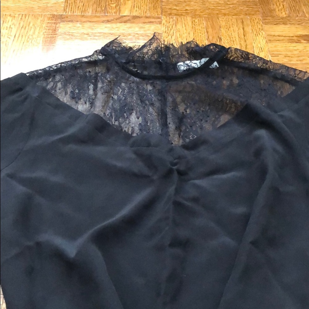 Sandro 100%Slik Lace Top View 4